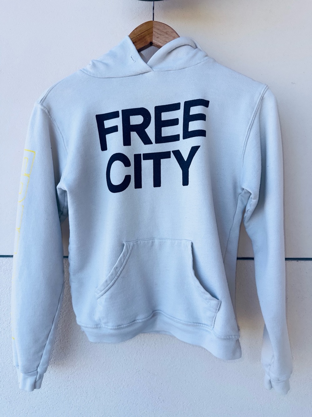 FreeCity light blue pre owned hoodie